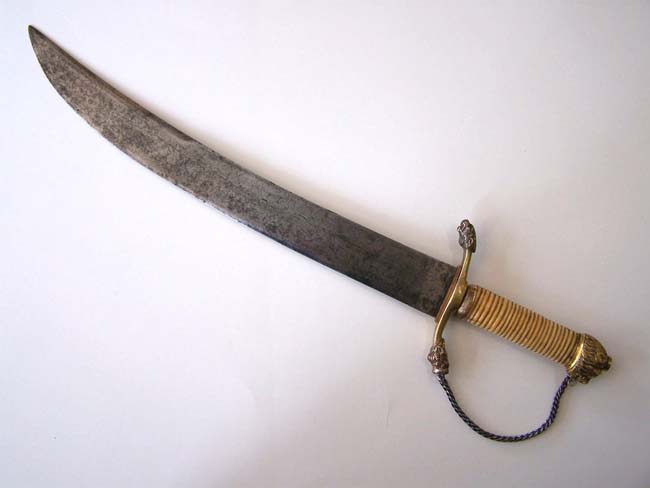 A good late 18th or early 19th century English Naval Officer's 'Fighting' Dirk circa 1790-1820